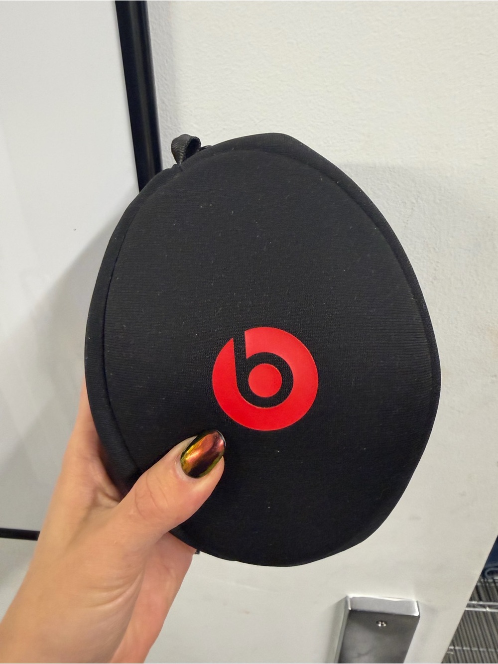 Beats by Dre Black Case with Red Logo Over-Ear Headphone Carrying Case